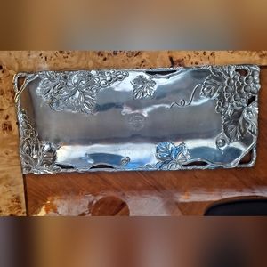 🍇Arthur Court Designs Grape Aluminum Platter🍇
